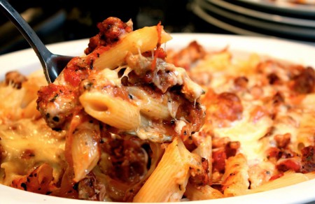 "One Of The Most Delicious And One Of The Speciality Of 'SCHEZAN CATERERS' Can Drive Your Taste Buds Craaaaaazzzzzzzzzy!!! Presenting: The Italian Cheese Pasta By Cheff: Syed Zabi:)